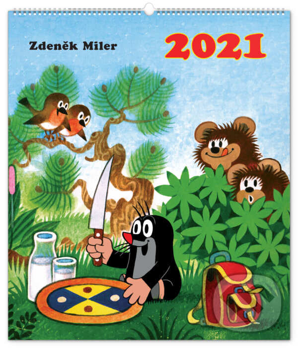 Nástěnný kalendář Krteček 2021 (Zdeněk Miler). Presco Group, 2020 Nástěnný kalendář Krteček 2021 (Zdeněk Miler). Presco Group, 2020