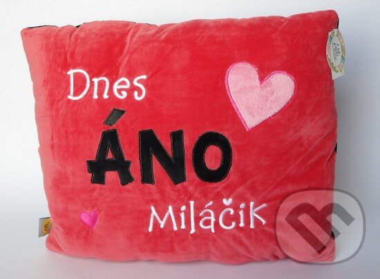 Spoločenská hra: Vankúš Dnes ÁNO, miláčik/Dnes NIE, miláčik (šírka 32 cm) (Albi). Albi Spoločenská hra: Vankúš Dnes ÁNO, miláčik/Dnes NIE, miláčik (šírka 32 cm) (Albi). Albi