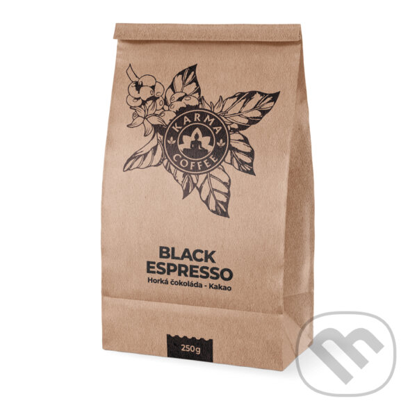 Kávy a čaje: Black espresso (Karma Coffee). Karma Coffee, 2020 Kávy a čaje: Black espresso (Karma Coffee). Karma Coffee, 2020