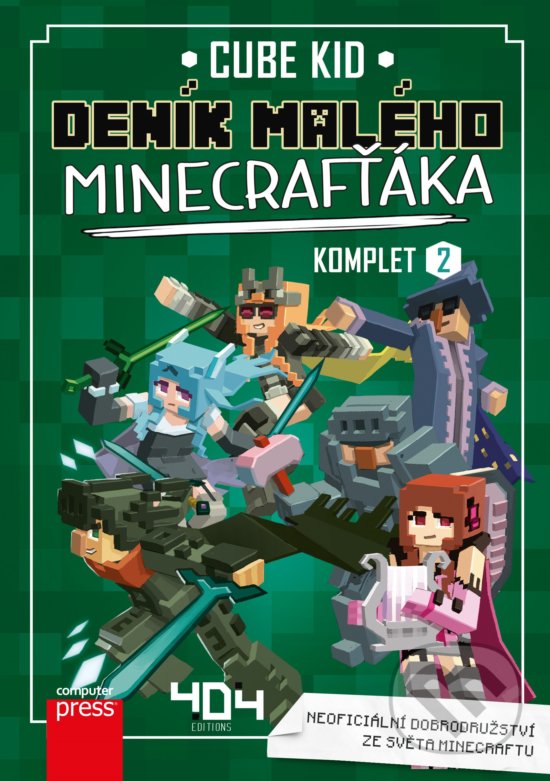 Kniha: Deník malého Minecrafťáka - komplet 2 (Cube Kid). Computer Press, 2020 Kniha: Deník malého Minecrafťáka - komplet 2 (Cube Kid). Computer Press, 2020
