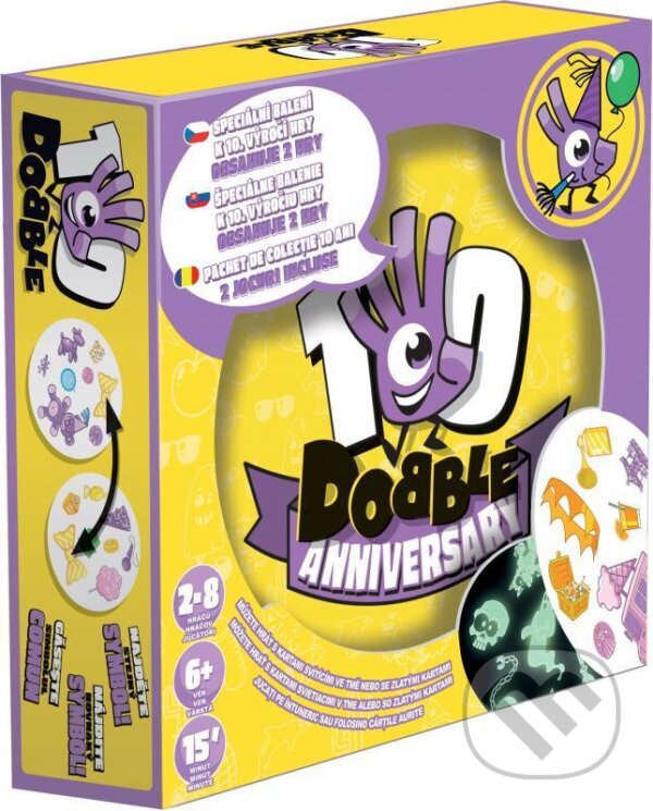 Společenská hra: Dobble Anniversary Edition - výroční edice (ADC BF). ADC BF, 2020 Společenská hra: Dobble Anniversary Edition - výroční edice (ADC BF). ADC BF, 2020