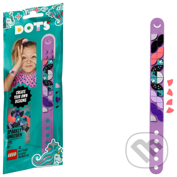 Společenská hra: LEGO Dots - Náramok - trblietavý jednorožec (LEGO). LEGO, 2020 Společenská hra: LEGO Dots - Náramok - trblietavý jednorožec (LEGO). LEGO, 2020