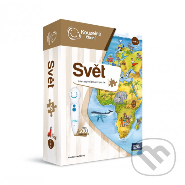 Společenská hra: Kouzelné čtení: Puzzle Svět (Albi). Albi, 2020 Společenská hra: Kouzelné čtení: Puzzle Svět (Albi). Albi, 2020