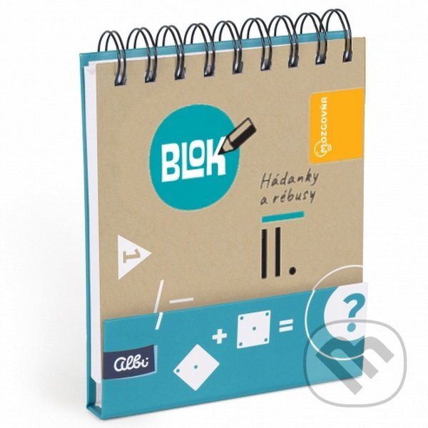 Kniha: Mozgovňa - Blok Hádanky a rébusy 2 (Albi). Albi, 2020 Kniha: Mozgovňa - Blok Hádanky a rébusy 2 (Albi). Albi, 2020