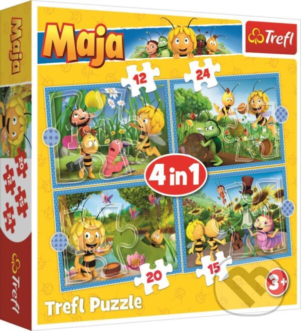 Puzzle: Včelka Mája: Dobrodružství 4v1 (Trefl). Trefl, 2020 Puzzle: Včelka Mája: Dobrodružství 4v1 (Trefl). Trefl, 2020