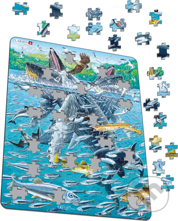 Puzzle: Veľryby a slede FH47 (Larsen). Larsen, 2020 Puzzle: Veľryby a slede FH47 (Larsen). Larsen, 2020