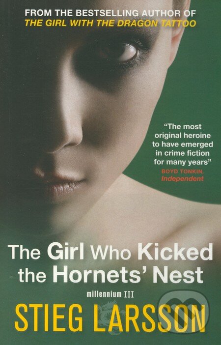 Kniha: The Girl Who Kicked the Hornets' Nest (Stieg Larsson). Quercus, 2010 Kniha: The Girl Who Kicked the Hornets' Nest (Stieg Larsson). Quercus, 2010