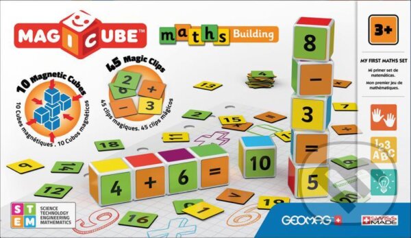 Společenská hra: Magicube Maths building 55 dílků (Geomag). Geomag, 2020 Společenská hra: Magicube Maths building 55 dílků (Geomag). Geomag, 2020