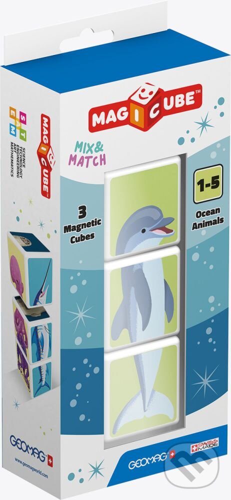 Spoločenská hra: Magicube Ocean animals 3 dílků (Geomag). Geomag, 2020 Spoločenská hra: Magicube Ocean animals 3 dílků (Geomag). Geomag, 2020