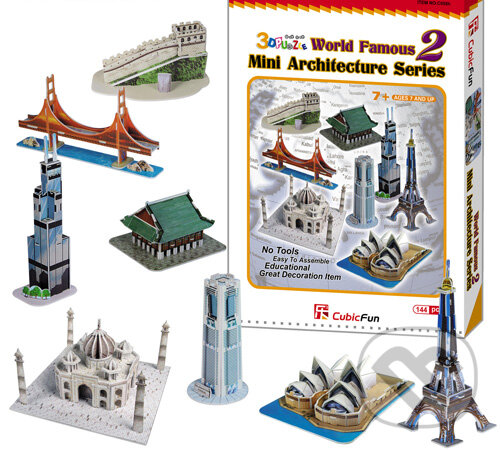 Puzzle: Set 2 - 8 pamiatok (CubicFun). CubicFun Puzzle: Set 2 - 8 pamiatok (CubicFun). CubicFun