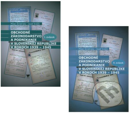 Kniha: Obchodné zákonodarstvo a podnikanie v Slovenskej republike v rokoch 1939 - 1945 (Jozef Králik a Milan Šmátrala). VEDA, 2010 Kniha: Obchodné zákonodarstvo a podnikanie v Slovenskej republike v rokoch 1939 - 1945 (Jozef Králik a Milan Šmátrala). VEDA, 2010