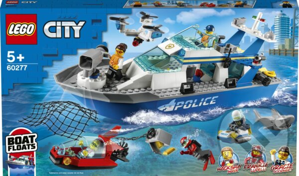 Spoločenská hra: Policajná hliadková loď (LEGO). LEGO, 2021 Spoločenská hra: Policajná hliadková loď (LEGO). LEGO, 2021