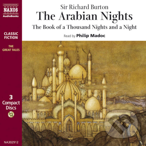 Audiokniha: The Arabian Nights (EN) (Richard Burton). Naxos Audiobooks, 2019 Audiokniha: The Arabian Nights (EN) (Richard Burton). Naxos Audiobooks, 2019