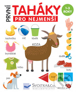 Kniha: První taháky pro nejmenší (Emil Gerginov a Mirka Svojtková). Svojtka&Co., 2021 Kniha: První taháky pro nejmenší (Emil Gerginov a Mirka Svojtková). Svojtka&Co., 2021