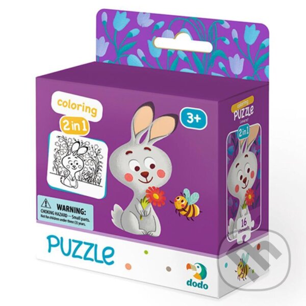 Puzzle: Puzzle s omalovánkou - Zajíček (Dodo). Dodo, 2021 Puzzle: Puzzle s omalovánkou - Zajíček (Dodo). Dodo, 2021