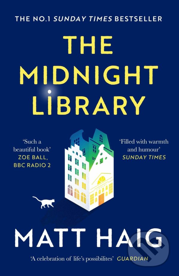 Kniha: The Midnight Library (Matt Haig). Canongate Books, 2021 Kniha: The Midnight Library (Matt Haig). Canongate Books, 2021