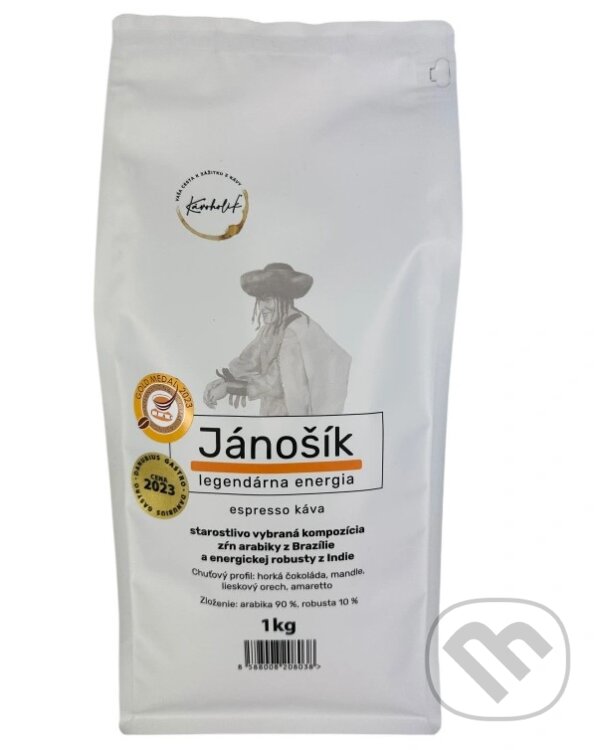 Kávy a čaje: Espresso Jánošík (Kávoholik). Kávoholik, 2021 Kávy a čaje: Espresso Jánošík (Kávoholik). Kávoholik, 2021