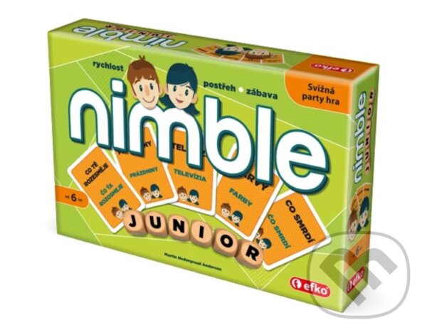 Společenská hra: Nimble pre deti - junior (EFKO karton s.r.o.). EFKO karton s.r.o., 2018 Společenská hra: Nimble pre deti - junior (EFKO karton s.r.o.). EFKO karton s.r.o., 2018