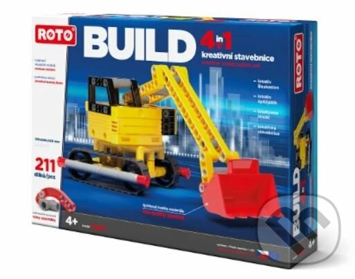 Společenská hra: ROTO 4v1 BUILD, 211 dílků (EFKO karton s.r.o.). EFKO karton s.r.o., 2021 Společenská hra: ROTO 4v1 BUILD, 211 dílků (EFKO karton s.r.o.). EFKO karton s.r.o., 2021