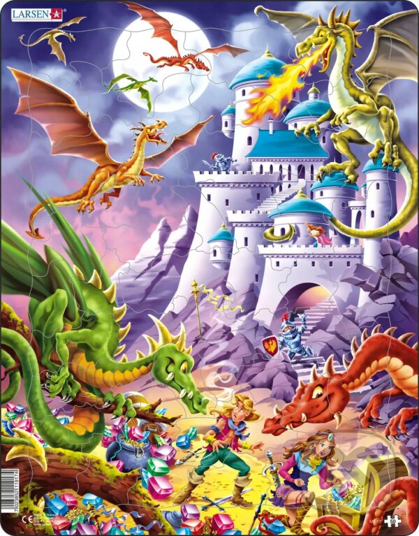 Puzzle: Draky a hrdinovia (US17) (Larsen). Larsen Puzzle: Draky a hrdinovia (US17) (Larsen). Larsen