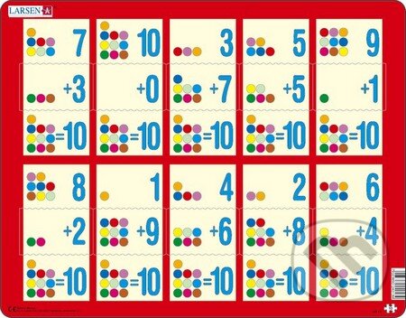 Puzzle: Sčítanie 1-10 (3) AR13 (Larsen). Larsen Puzzle: Sčítanie 1-10 (3) AR13 (Larsen). Larsen