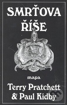 Kniha: Smrťova říše - mapa (Paul Kidby a Terry Pratchett). Talpress, 2010 Kniha: Smrťova říše - mapa (Paul Kidby a Terry Pratchett). Talpress, 2010