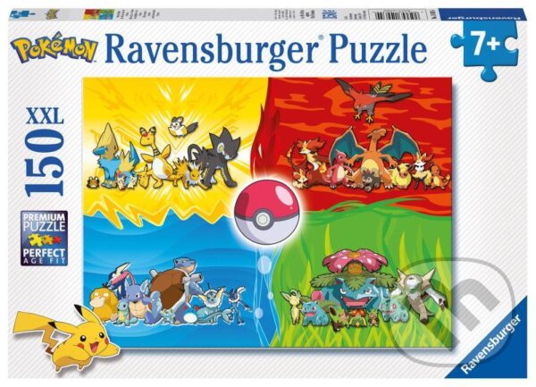 Puzzle: Druhy Pokémonů XXL (Ravensburger). Ravensburger, 2021 Puzzle: Druhy Pokémonů XXL (Ravensburger). Ravensburger, 2021