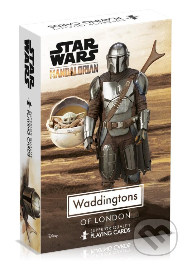 Společenská hra: Hrací karty Waddingtons Star Wars: The Mandalorian (Winning Moves). Winning Moves, 2021 Společenská hra: Hrací karty Waddingtons Star Wars: The Mandalorian (Winning Moves). Winning Moves, 2021