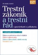 Kniha: Trestní zákoník a trestní řád s poznámkami a judikaturou (Jiří Jelínek a kolektív). Leges, 2009 Kniha: Trestní zákoník a trestní řád s poznámkami a judikaturou (Jiří Jelínek a kolektív). Leges, 2009