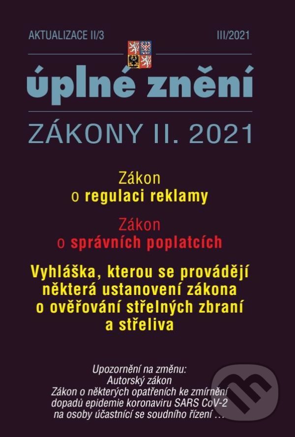 Aktualizace II/3 (Poradce s.r.o.). Poradce s.r.o., 2021 Aktualizace II/3 (Poradce s.r.o.). Poradce s.r.o., 2021