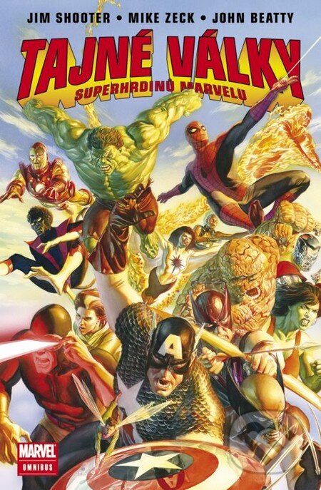 Kniha: Tajné války superhrdinů Marvelu (Jim Shooter, John Beatty a Mike Zeck). BB/art, Crew, 2010 Kniha: Tajné války superhrdinů Marvelu (Jim Shooter, John Beatty a Mike Zeck). BB/art, Crew, 2010