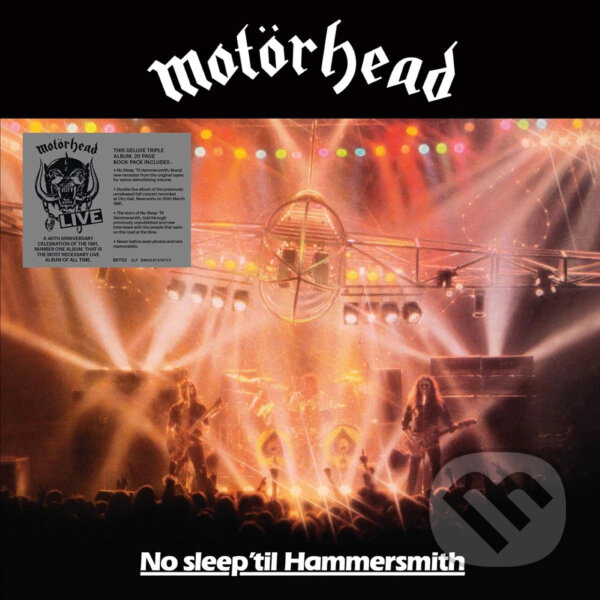 Hudobné CD: Motorhead: No Sleep 'Til Hammersmith Deluxe LP (Hudobné albumy). Hudobné albumy, 2021 Hudobné CD: Motorhead: No Sleep 'Til Hammersmith Deluxe LP (Hudobné albumy). Hudobné albumy, 2021