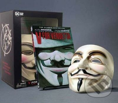 Kniha: V for Vendetta Book and Mask Set (Alan Moore a David Lloyd). DC Comics, 2021 Kniha: V for Vendetta Book and Mask Set (Alan Moore a David Lloyd). DC Comics, 2021