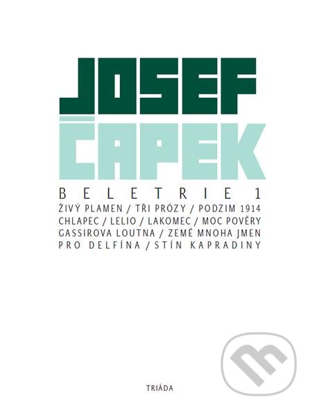 E-kniha: Beletrie 1 (Josef Čapek). Triáda E-kniha: Beletrie 1 (Josef Čapek). Triáda