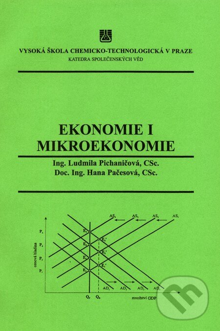 Kniha: Ekonomie I: Mikroekonomie (Hana Pačesová a Ludmila Pichaničová). Vydavatelství VŠCHT, 2002 Kniha: Ekonomie I: Mikroekonomie (Hana Pačesová a Ludmila Pichaničová). Vydavatelství VŠCHT, 2002