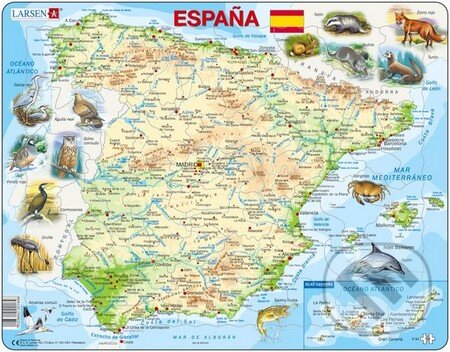 Puzzle: España (K84) (Larsen). Larsen Puzzle: España (K84) (Larsen). Larsen