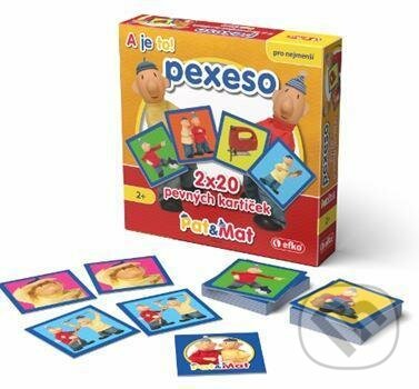 Spoločenská hra: PAT A MAT - Pexeso v krabičce 2x20 (EFKO karton s.r.o.). EFKO karton s.r.o., 2021 Spoločenská hra: PAT A MAT - Pexeso v krabičce 2x20 (EFKO karton s.r.o.). EFKO karton s.r.o., 2021