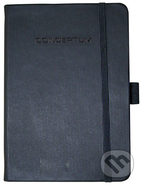 Notebook CONCEPTUM hardcover čierny A4 štvorček, Sigel