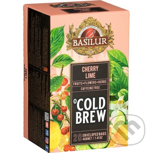 Kávy a čaje: Basilur Cherry Lime (Bio - Racio). Bio - Racio, 2021 Kávy a čaje: Basilur Cherry Lime (Bio - Racio). Bio - Racio, 2021