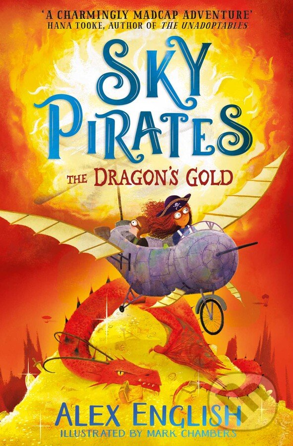 Kniha: Sky Pirates: The Dragon's Gold (Alex English). Simon & Schuster, 2021 Kniha: Sky Pirates: The Dragon's Gold (Alex English). Simon & Schuster, 2021