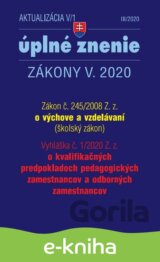 Aktualizácia V/1 2020  - Zákon o výchove a vzdelávaní - Školský zákon