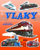 Vlaky - kniha plná samolepek