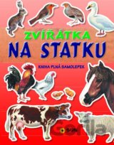 Zvířátka na statku - kniha plná samolepek