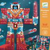 Vesmírni bojovníci (mozaika s dielikmi s metalickým leskom)