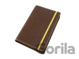 Kožený obal na diář Moleskine M 18 x 12 cm - kůže hnědá Nubuk