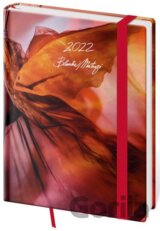 Diář 2022 Vario - Matragi Red s gumičkou, týdenní, B6