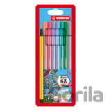 Fixka STABILO Pen 68 sada 8 ks v púzdre"PASTEL"