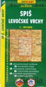 Spiš, Levočské vrchy 1:50 000