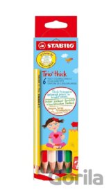 Pastelky STABILO Trio silné, sada 6 ks
