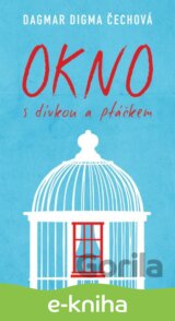 Okno s dívkou a ptáčkem
